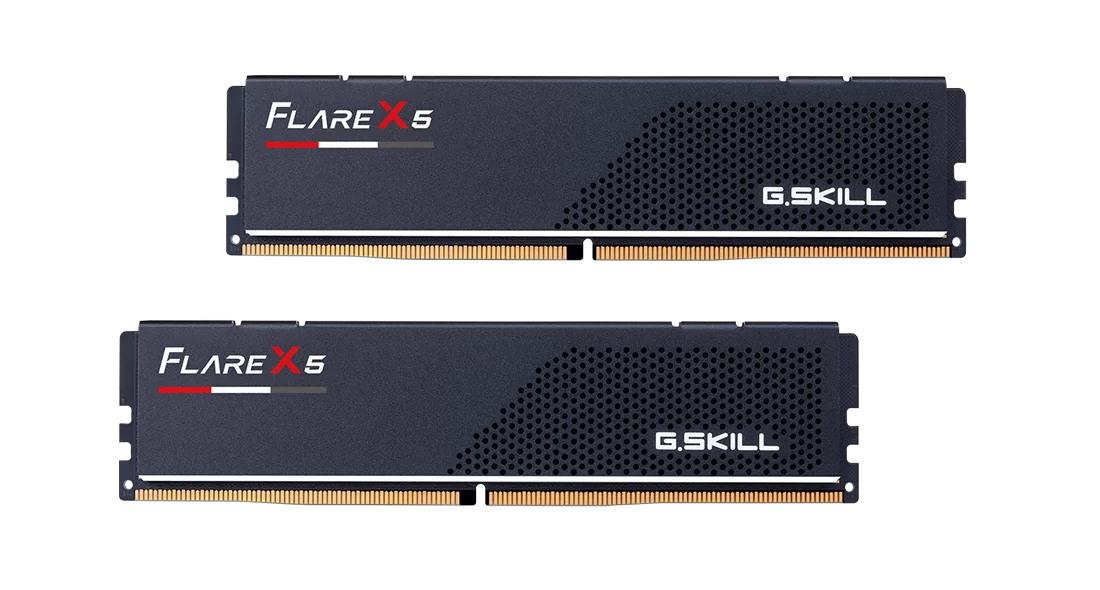 G.Skill Flare X5 F5-6000J3636F32GX2-FX5 (64GB 2x32GB Kit/DDR5 6000MHz/CL36 36-36-36-96/1.35V/No RGB Matte Black/AMD EXPO + Intel XMP 3.0)